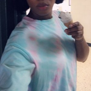 Oversized tie dye shirt!